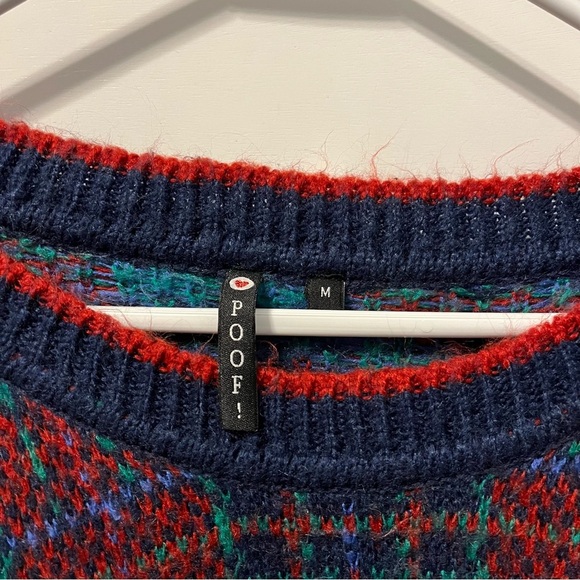 POOF Red Plaid Holiday Sweater - Picture 4 of 4